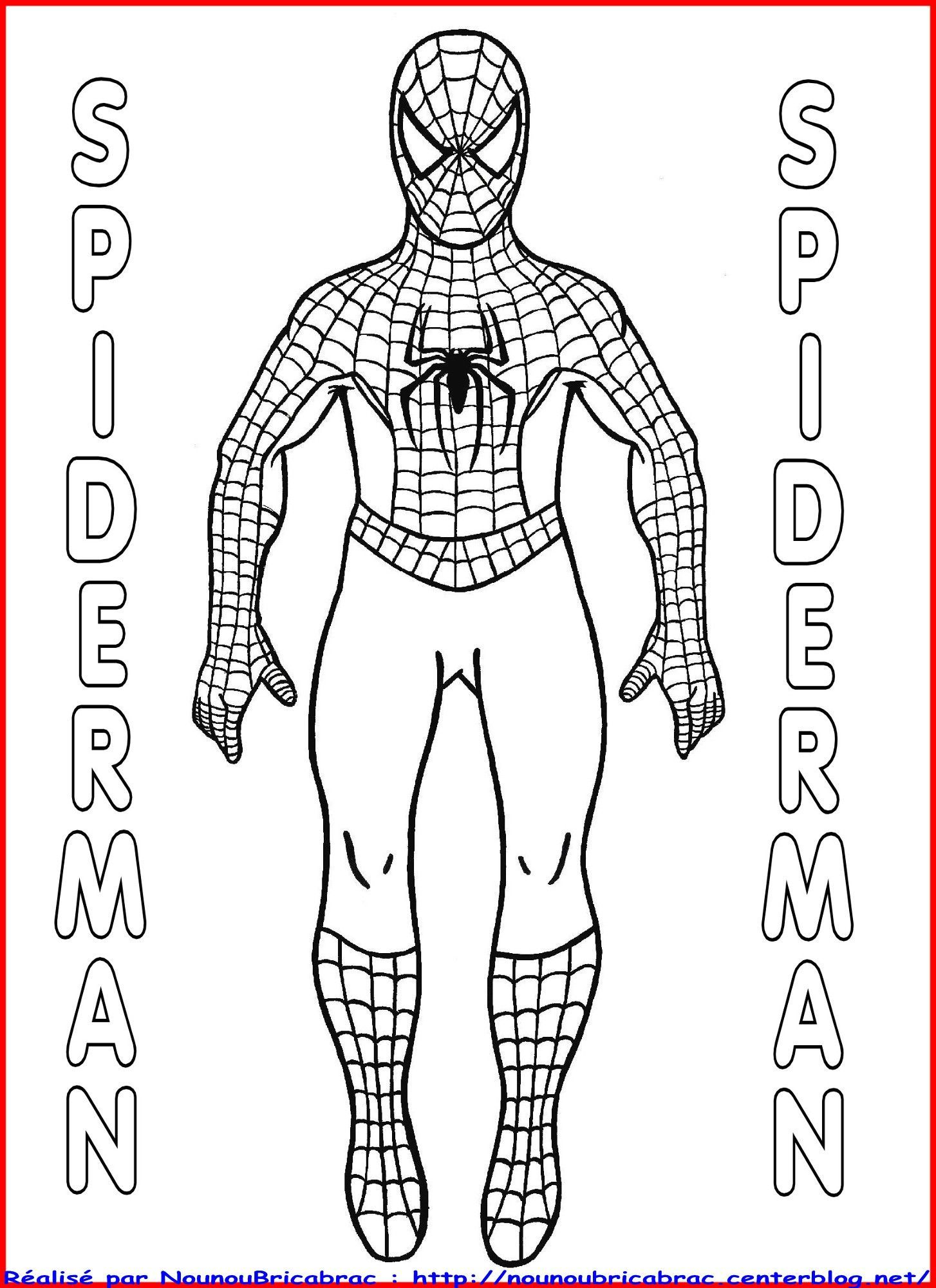 Marionnette Spiderman à Tete Spiderman A Imprimer