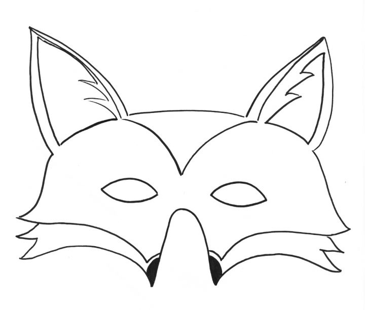 Masque #160 (Objets) – Coloriages À Imprimer dedans Masque Loup A Colorier