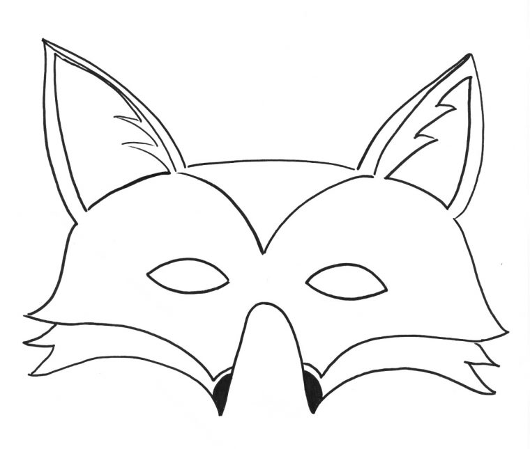 Masque #160 (Objets) – Coloriages À Imprimer serapportantà Masque De Loup À Imprimer