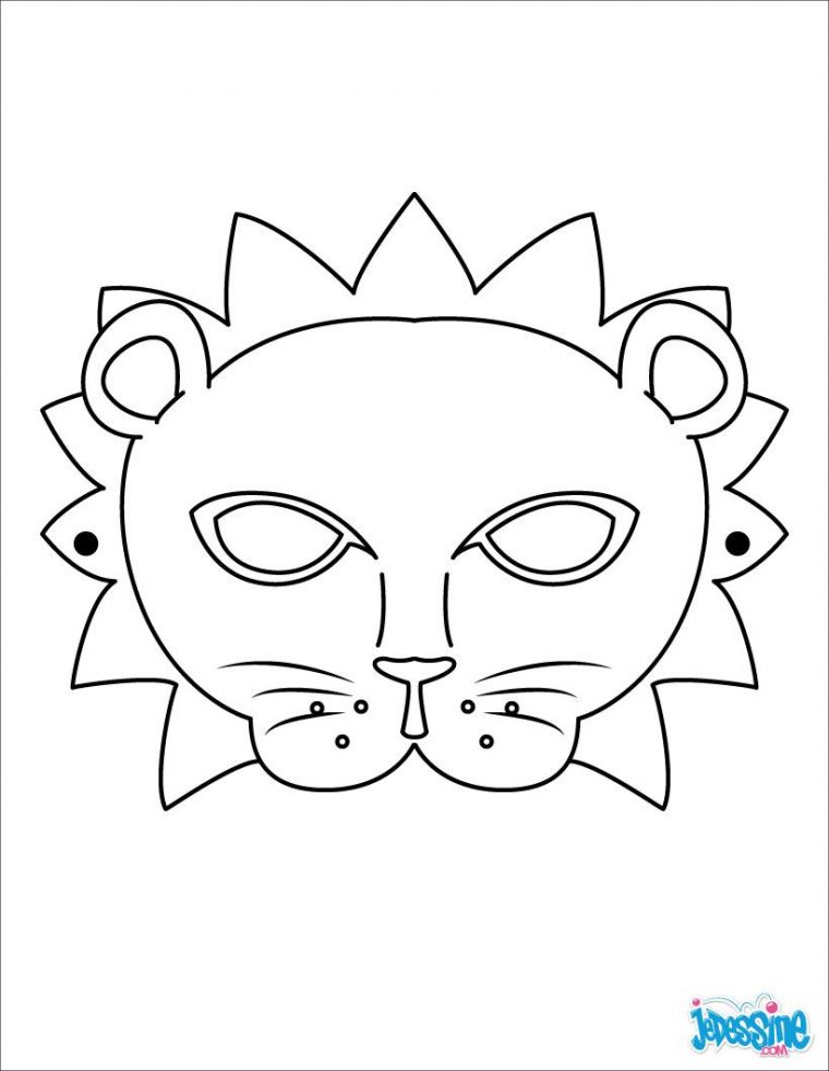 Masque À Imprimer : Masque De Lion | Masque Lion, Masque A dedans Masque De Loup À Imprimer