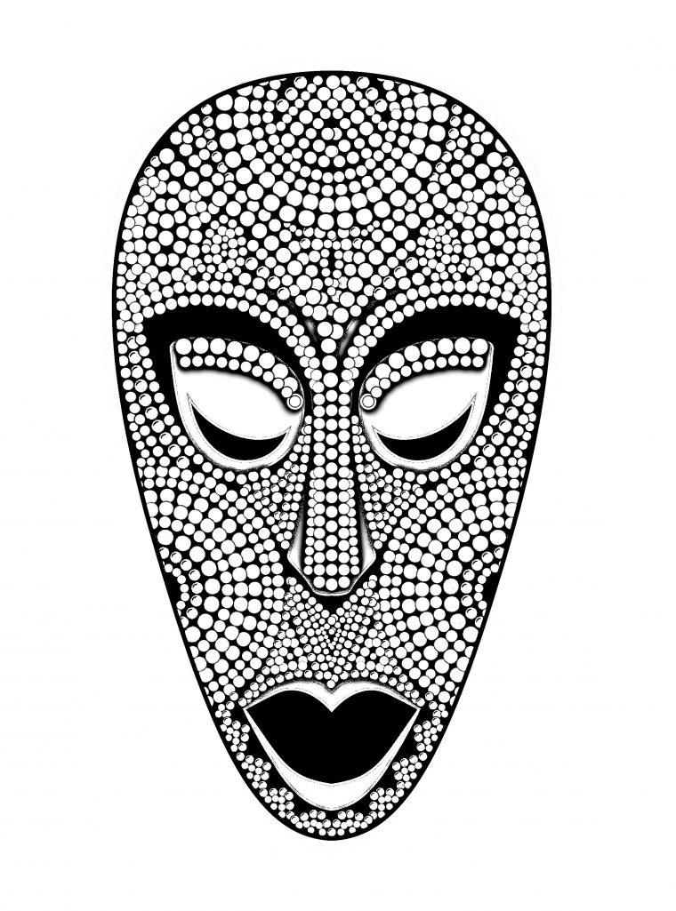 Masque Africain – Afrique – Coloriages Difficiles Pour Adultes serapportantà Dessin Africain A Colorier