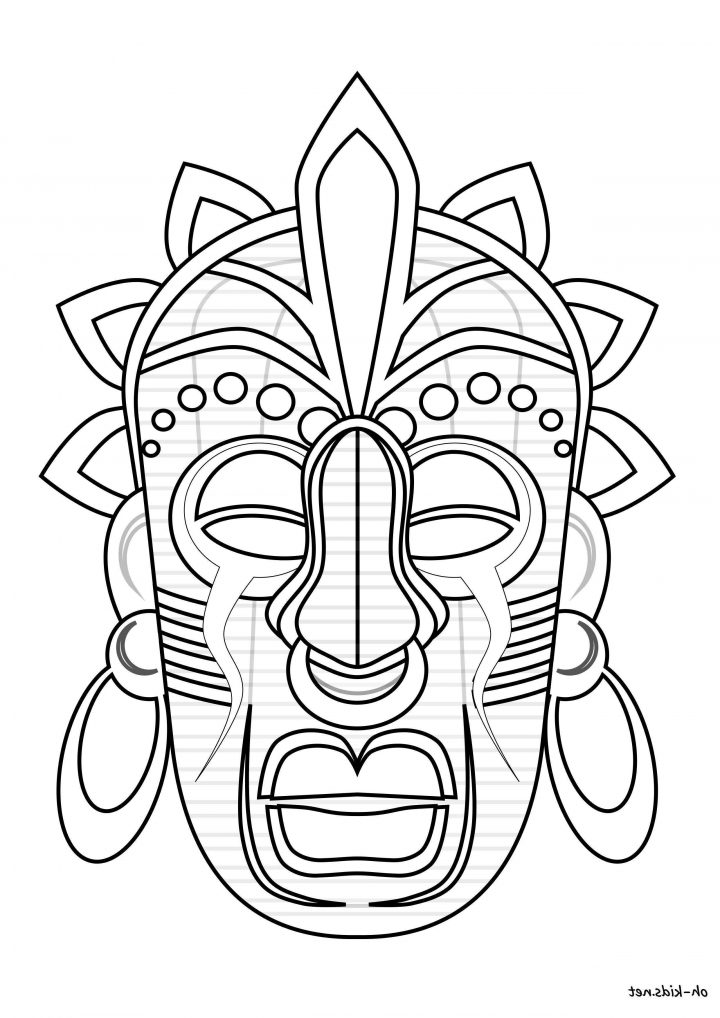 Masque Afrique #coloriageafricain0D En 2020 | Coloriage pour Coloriage Afrique À Imprimer