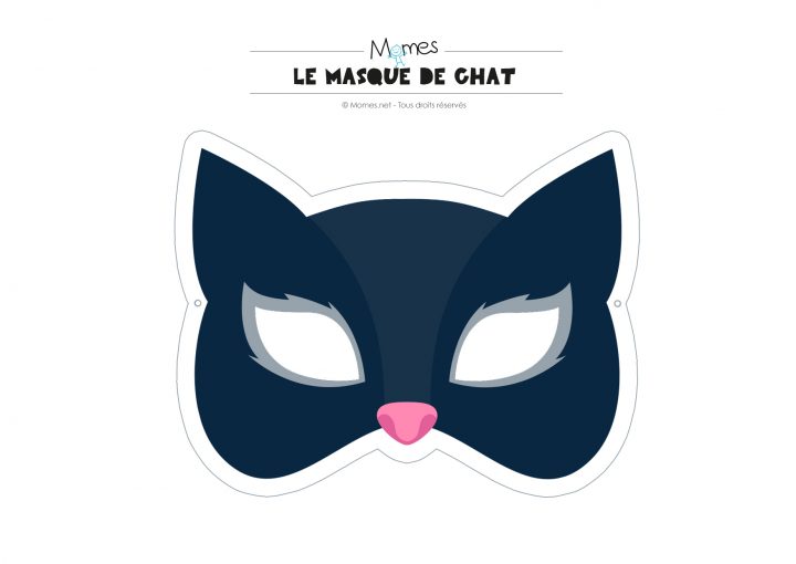 Masque De Chat – Momes serapportantà Masque À Imprimer Animaux