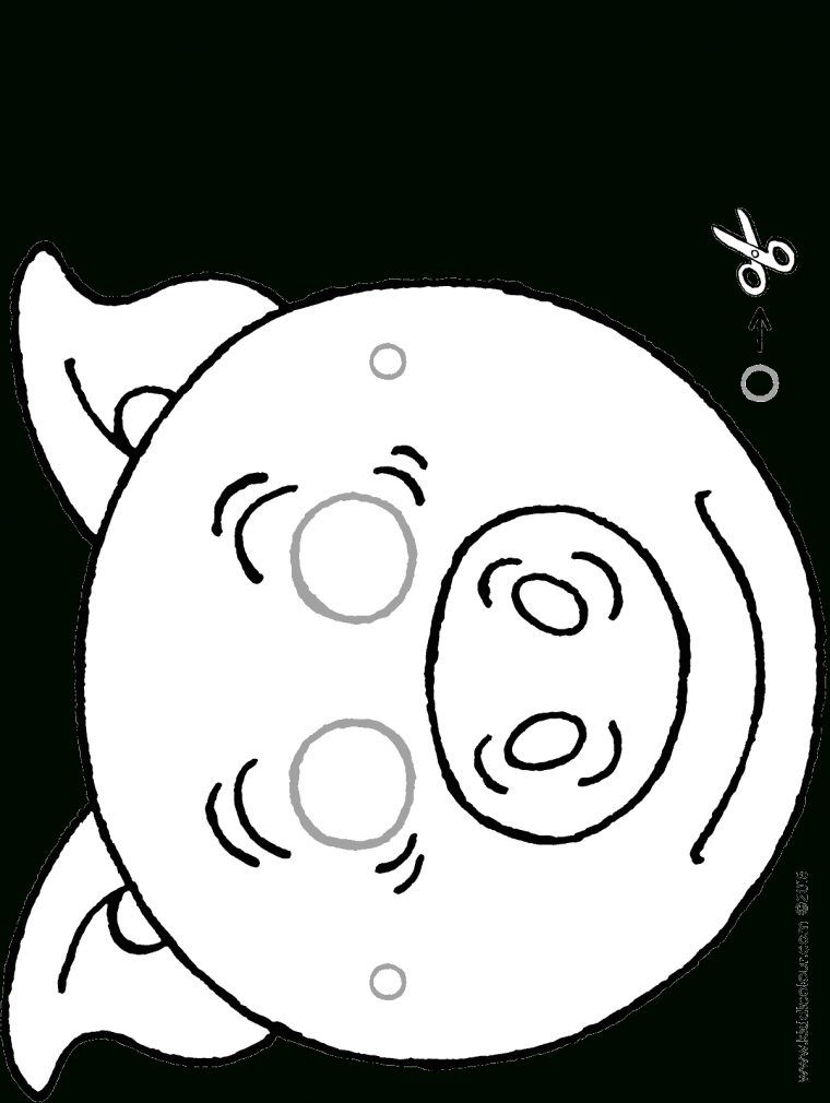 Masque De Cochon – Kiddicoloriage avec Dessin Cochon A Colorier