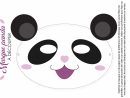 Masque De Panda À Imprimer intérieur Découpage Collage A Imprimer