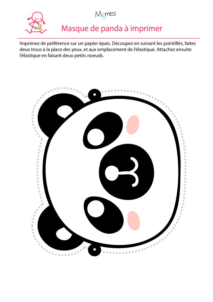 Masque De Panda – Momes à Masque À Imprimer Animaux