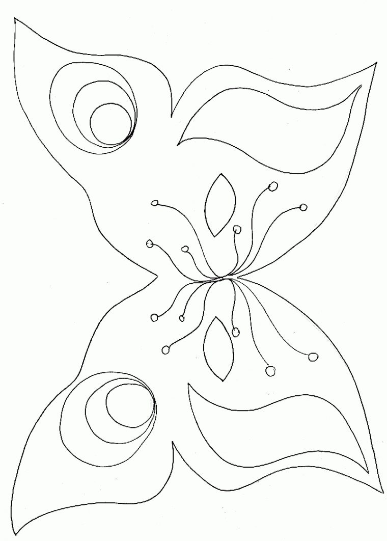 Masque De Papillon 2 À Colorier – Tête À Modeler pour Dessin A Decouper