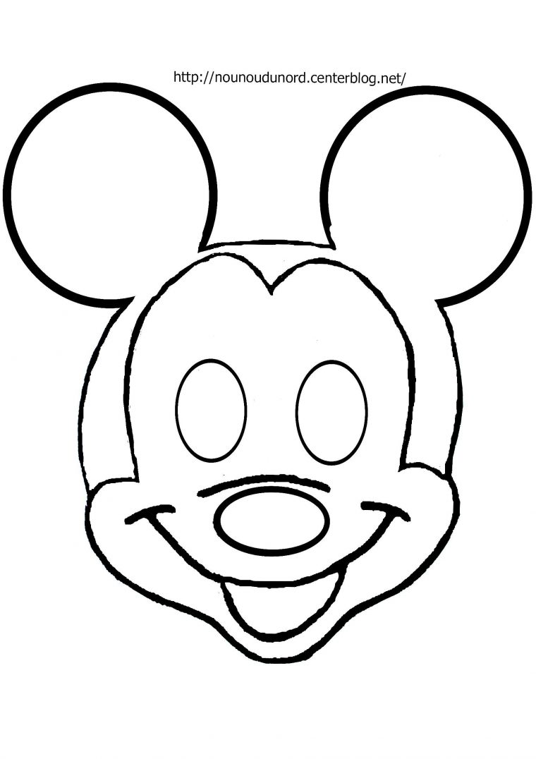 Masque Mickey À Imprimer avec Masque Enfant A Colorier