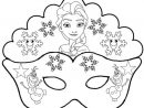 Masque Reine Des Neiges Elsa, Olaf | Masque A Imprimer avec Coloriage De Carnaval A Imprimer Gratuit