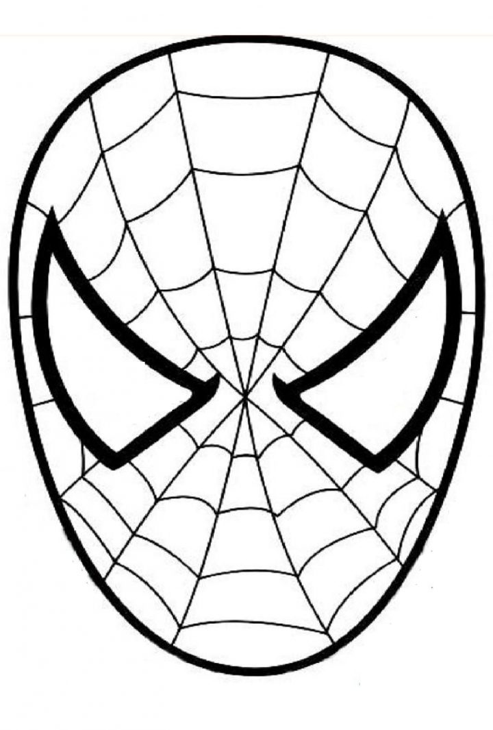 Masque Spiderman A Colorier Découpage A Imprimer | Visage serapportantà Visage À Colorier