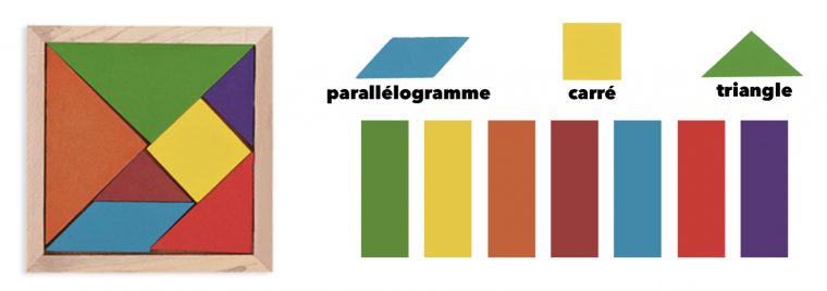 Materiel Montessori : Tangram Montessori En Bois intérieur Jeu De Tangram À Imprimer