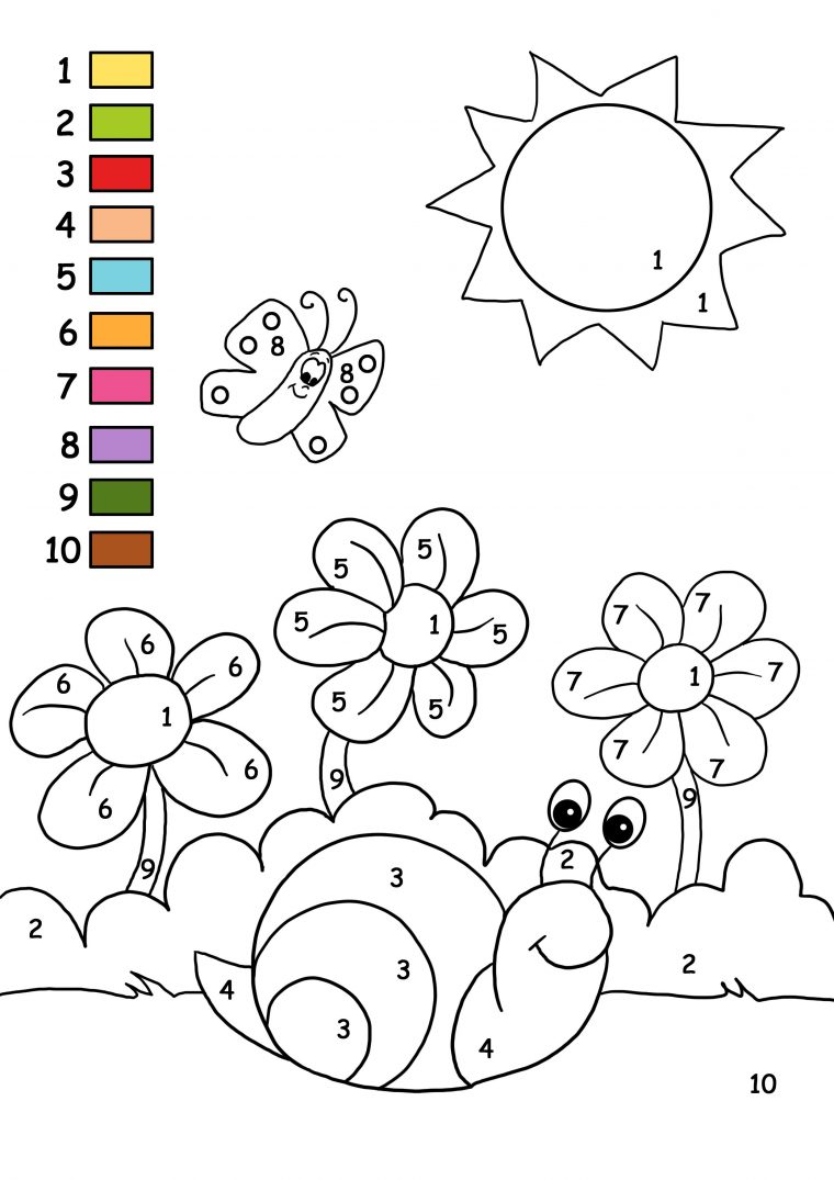 Maternelle – Coloriage Magique – Les Chiffres De 1 À 10 dedans Coloriage Chiffres 1 À 10