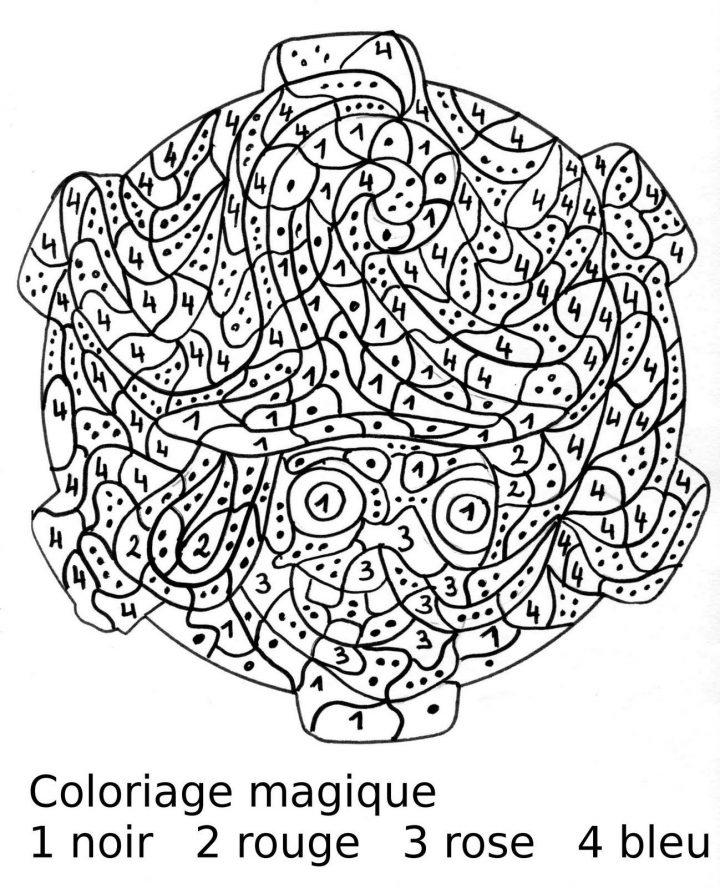 Maternelle: Coloriage Magique : Portrait De Sorcière Au serapportantà Coloriage Magique Dur