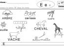 Maternelle : Lecture Et Écriture De La Lettre E | Lettre A serapportantà Apprendre À Écrire Les Lettres En Maternelle