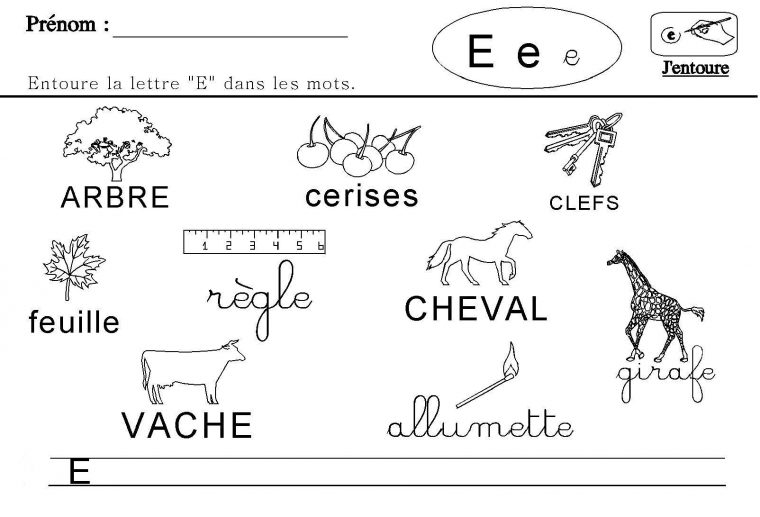 Maternelle : Lecture Et Écriture De La Lettre E | Lettre A serapportantà Apprendre À Écrire Les Lettres En Maternelle