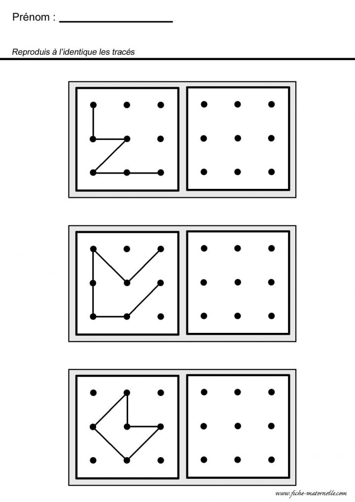 Maternelle Mathématiques Et Géométrie encequiconcerne Reproduire Une Figure