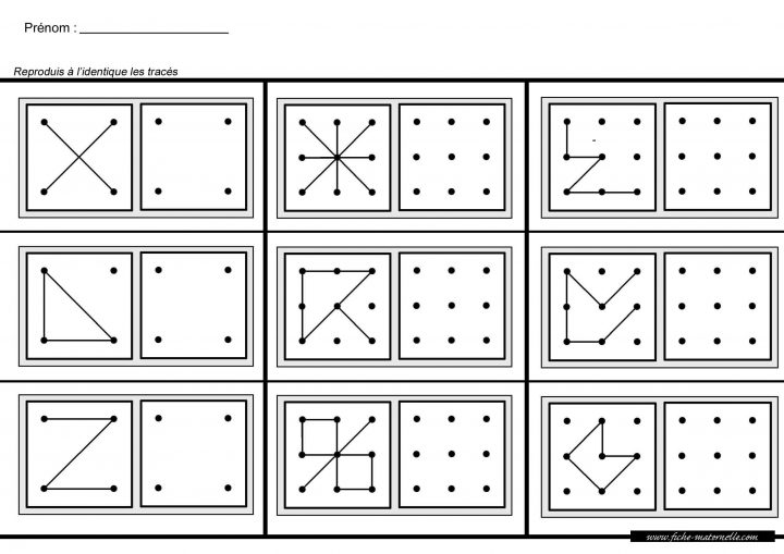 Maternelle Mathématiques Et Géométrie pour Reproduire Une Figure