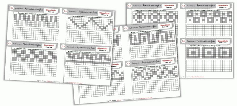 Mathématiques Cp/ce1 – Rituels Et Autonomie : Reproduction dedans Reproduction De Figures Sur Quadrillage Ce1