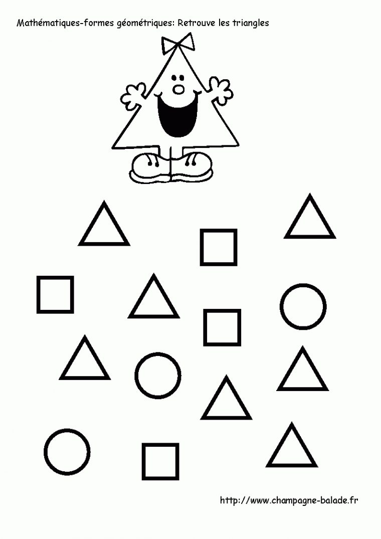 Mathematiques-Forme-Geometreique-Triangle-Monsieur-Madame intérieur Activités Moyenne Section Maternelle À Imprimer