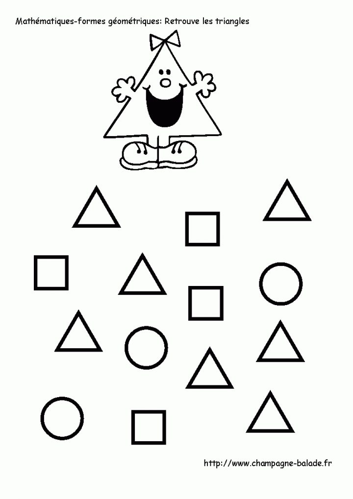 Mathematiques-Forme-Geometreique-Triangle-Monsieur-Madame serapportantà Activités Maternelle À Imprimer