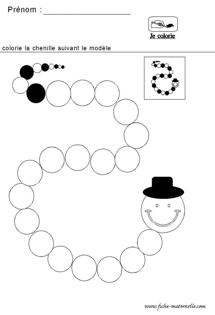 Mathematiques Maternelle Algorithme De La Chenille tout Exercice Maternelle Moyenne Section À Imprimer