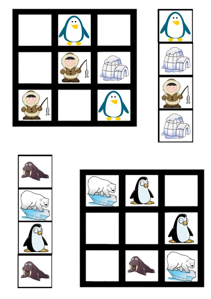 Maths Avec Les Pingouins – Maitresse Myriam avec Sudoku Maternelle À Imprimer