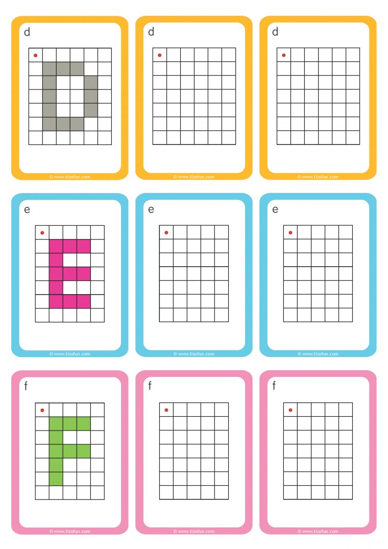 Maths-Deplacement-Dans-Un-Quadrillage-Reproduire-Les-Lettres tout Reproduction De Figures Sur Quadrillage Ce1