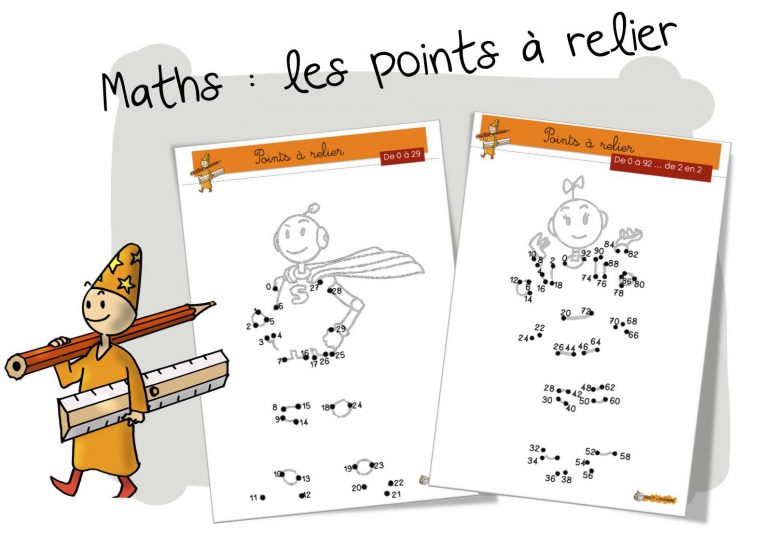 Maths : Les Points À Relier De 0 À 99 | Bout De Gomme avec Jeux De Points À Relier