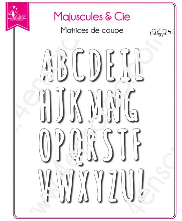 Matrice De Coupe Scrapbooking Carterie Alphabet – Majuscules avec L Alphabet En Majuscule