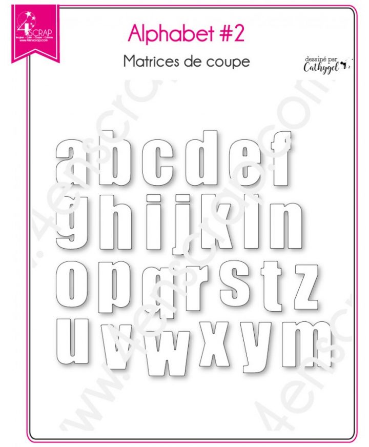 Matrice De Coupe Scrapbooking Carterie Lettre Minuscule Mot intérieur Alphabet Majuscule Et Minuscule