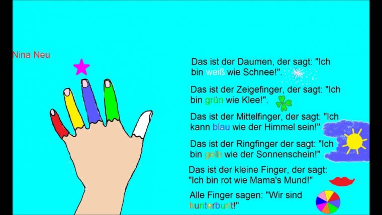 finger lied das ist der daumen