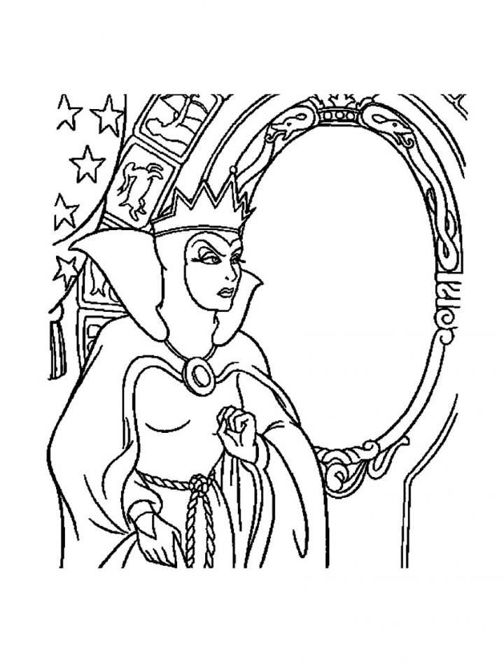 Mechante Reine Blanche Neige 13 – Coloriage Blanche Neige Et concernant Blanche Neige A Colorier