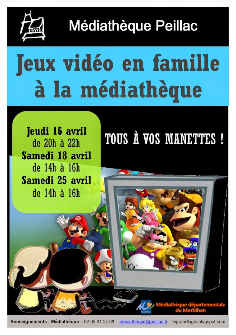 Médiathèque Le Grand Logis: Animations Jeux Vidéo encequiconcerne Jeux De 6 Ans Gratuit