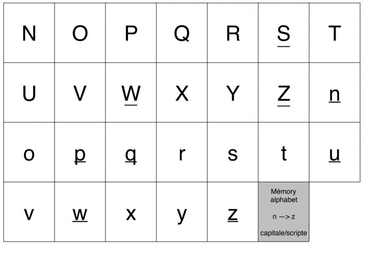 Mémory Des Lettres – Différentes Écritures pour Lettres Majuscules À Imprimer