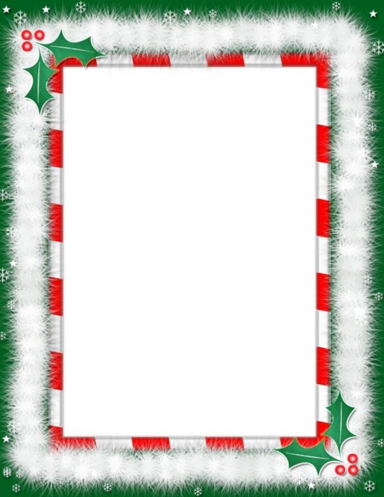 Menu De Noel | Cartes De Noël À Imprimer, Cadres De Noël intérieur Papier Lettre De Noel