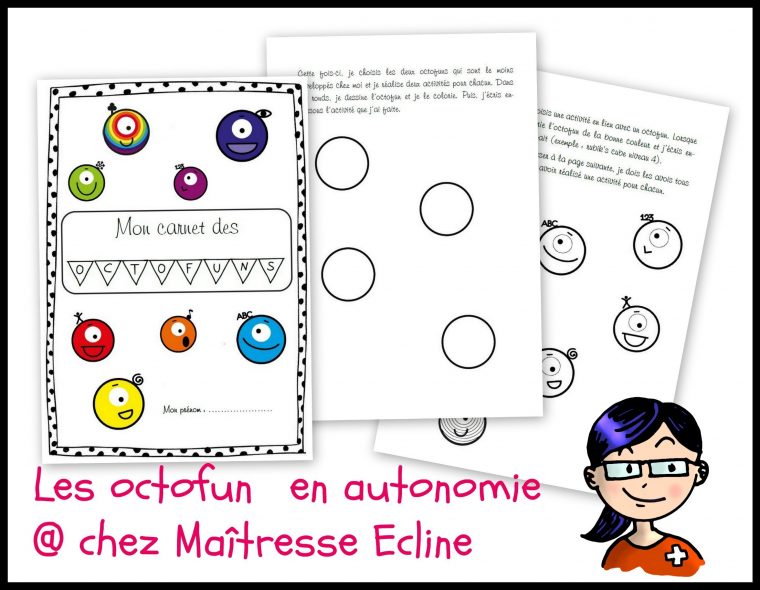 Mes Activités D'autonomie – Les Octofun – Chez Maîtresse Ecline encequiconcerne Cahier D Activité Maternelle