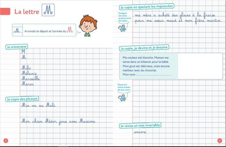 Mes Cahiers D'écriture – Les Majuscules encequiconcerne Exercice D Écriture Ce2