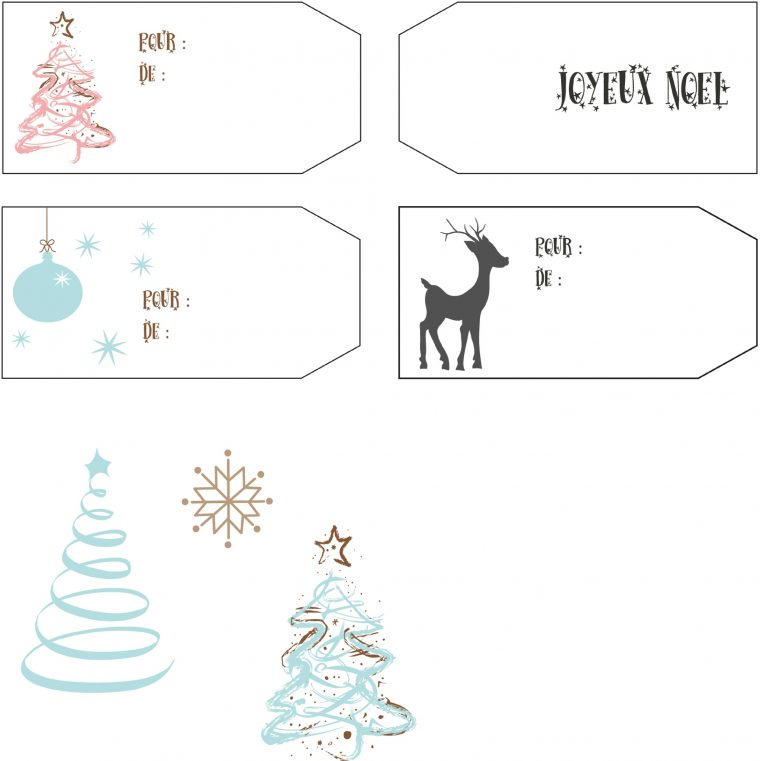 Mes Étiquettes De Noël Pour Vous ! – Des P'tites Creations dedans Etiquette Noel A Imprimer