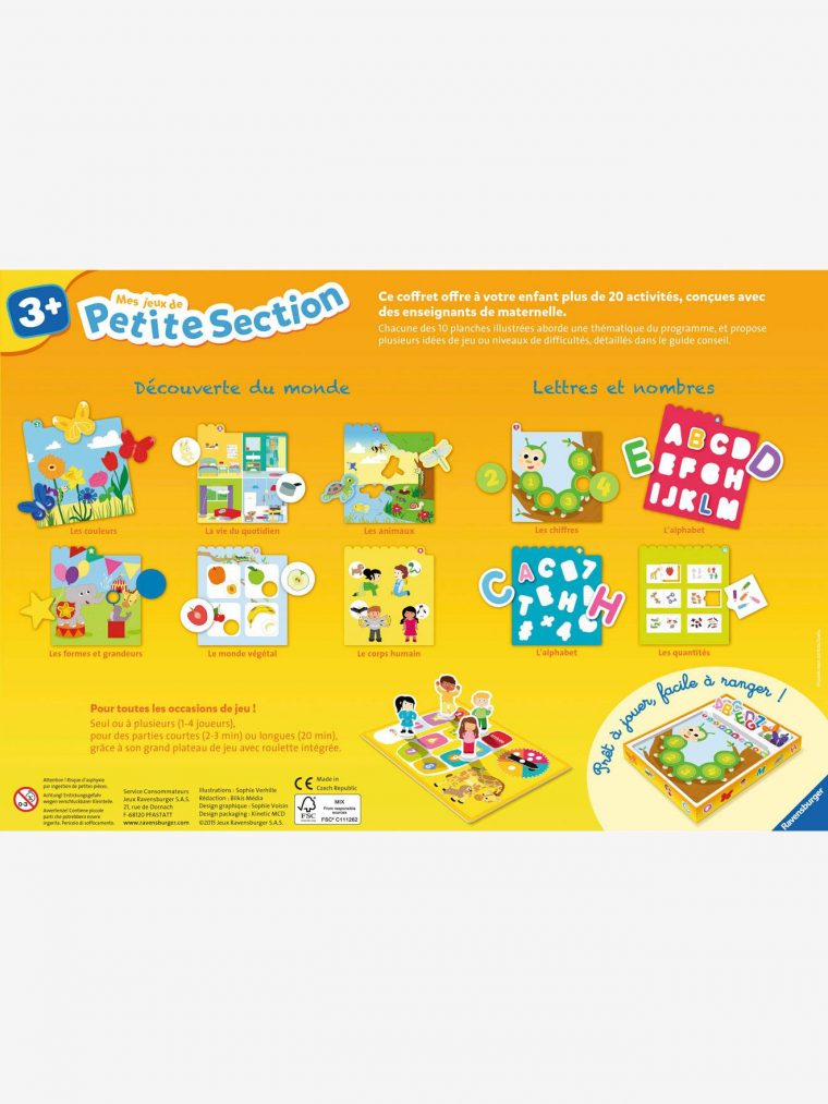 Mes Jeux De Petite Section – Ravensburger Jaune – Ravensburger avec Jeux Grande Section Maternelle Gratuit En Ligne