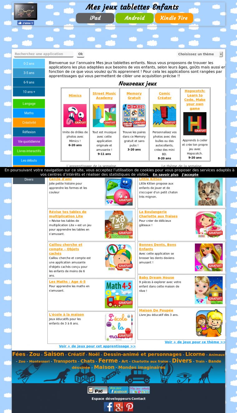 Mes Jeux Tablettes Enfants Competitors, Revenue And tout Jeux De Memory Gratuit