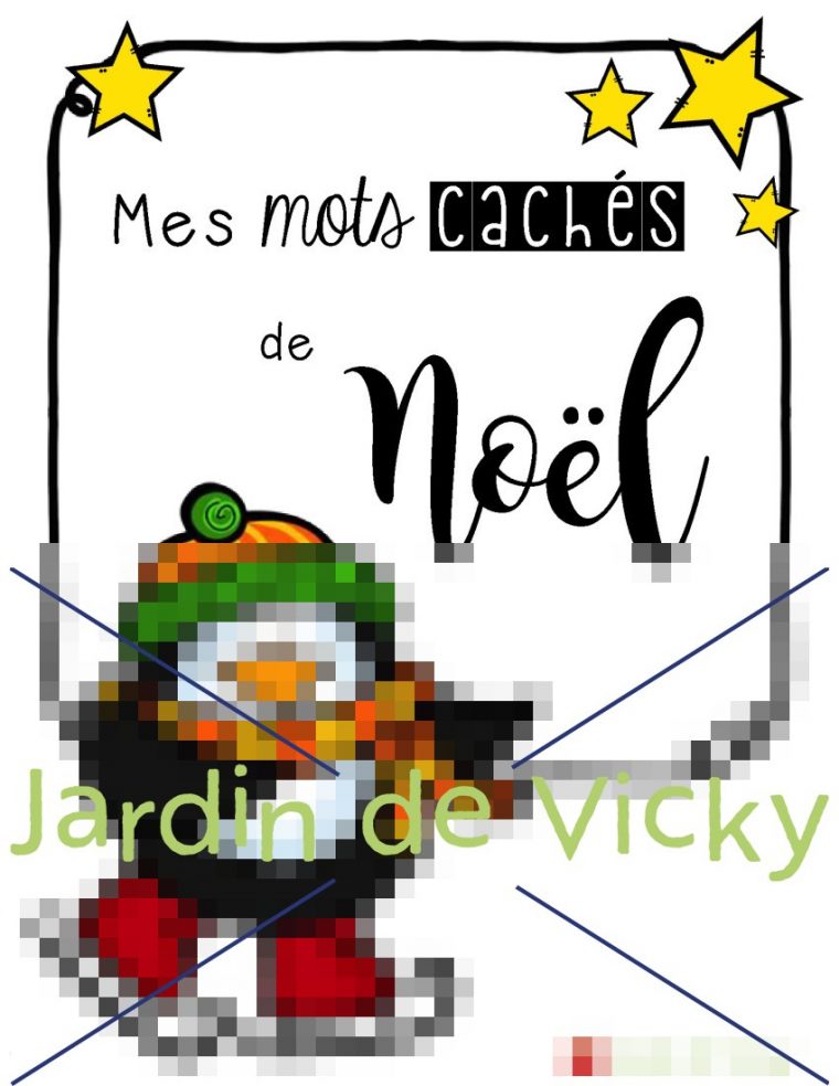 Mes Mots Cachés De Noël | Jardin De Vicky avec Mots Croisés Noel