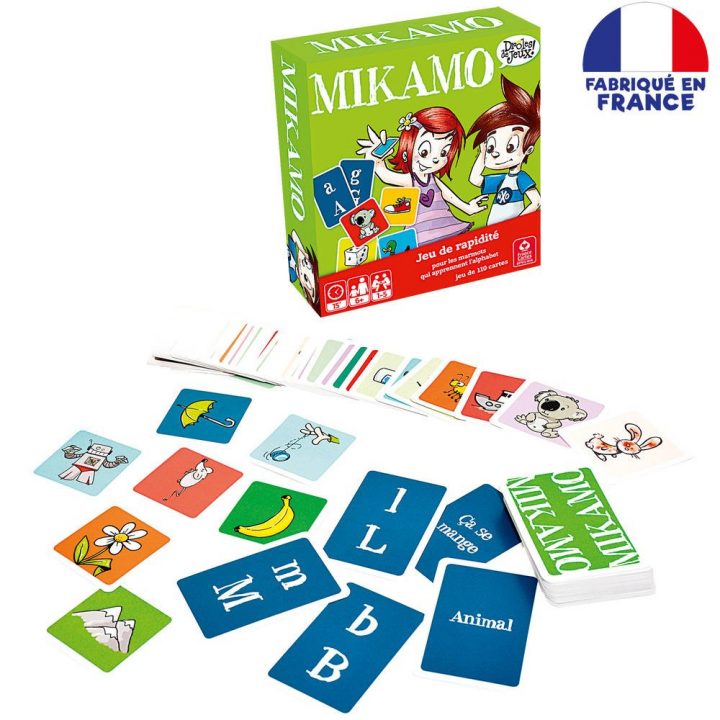 Mikamo Jeu De Rapidite Educatif 110 Cartes concernant Jeu Carte De France