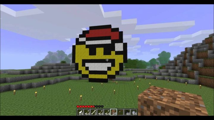 Minecraft : Pixel Art :noel: serapportantà Pixel Art Pere Noel