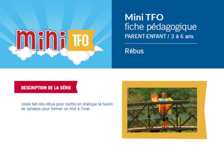 Mini Tfo Fiche Pédagogique – Parent-Enfant / 3 À 6 Ans serapportantà Rebus Enfant