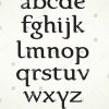 Minuscule Alphabet Inspired By Foundational Hand Stok Vektör pour Alphabet Majuscule Et Minuscule