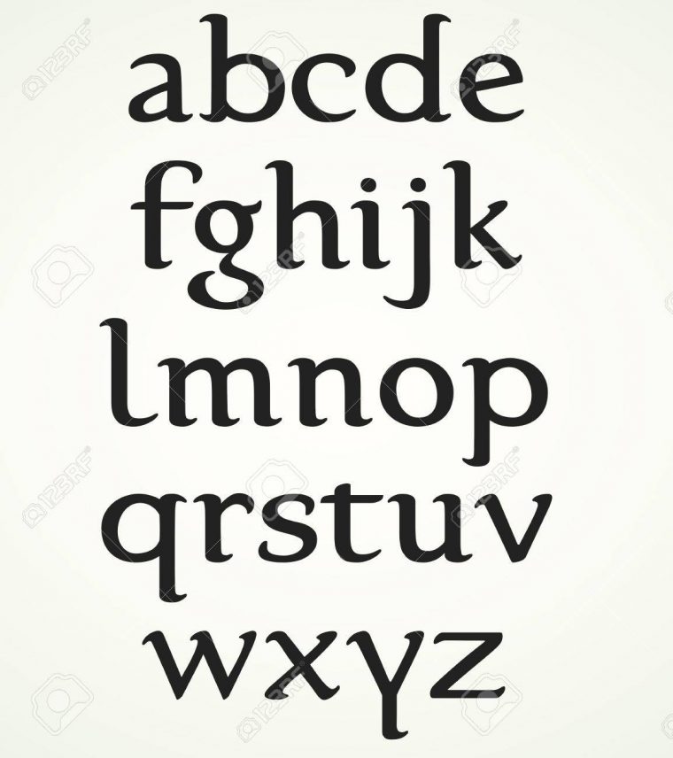 Minuscule Alphabet Inspired By The Foundational Hand. Majuscule.. à Alphabet Script Minuscule