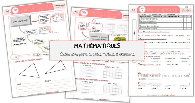 Mise À Jour : Mes Leçons (Sous Forme De Carte Mentale) Et avec Évaluation Cm1 Symétrie