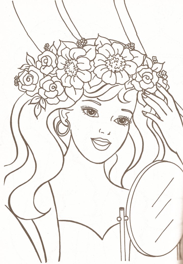 Miss Missy Paper Dolls: Barbie Coloring Pages Part 1 à Visage À Colorier