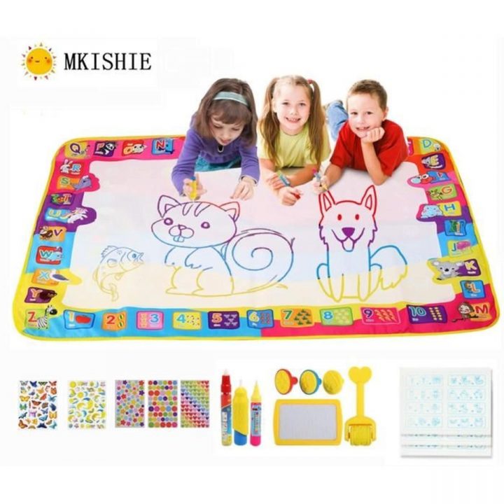 Mkishine® Tapis Dessin Aquadoodle, 100*70Cm Enfant Doodle concernant Jeux Enfant Dessin