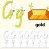 Modèle D'alphabet De Traçage Pour La Lettre G à Modele De Lettre Alphabet
